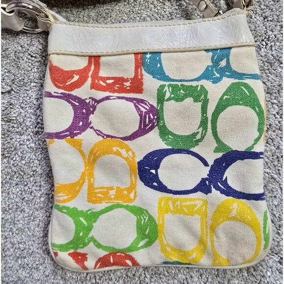 Coach signature multicolored crossbody with adjustable strap - Picture 2 of 9